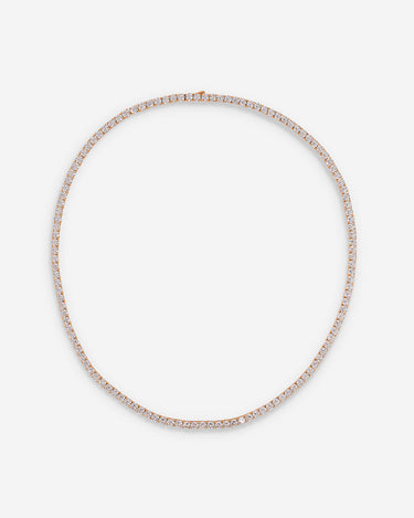 Crystal Embrace Rosé Goudkleurig Tennis Ketting