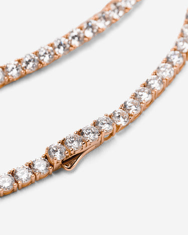 Crystal Embrace Rosé Goudkleurig Tennis Ketting