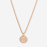 Solar Medallion 10:10 Rosé Goudkleurig Ketting - roanross sieraden, handgemaakte sieraden, luxe heren sieraden.
