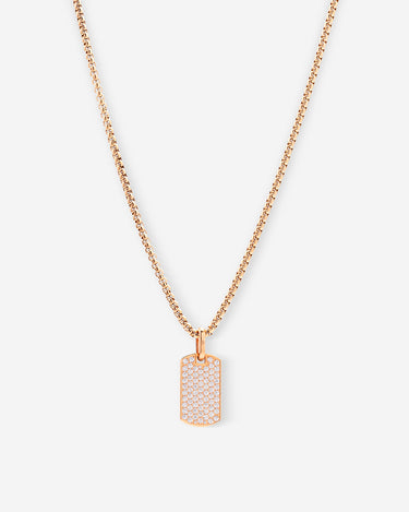Aurora Pavé Rosé Goudkleurig Ketting