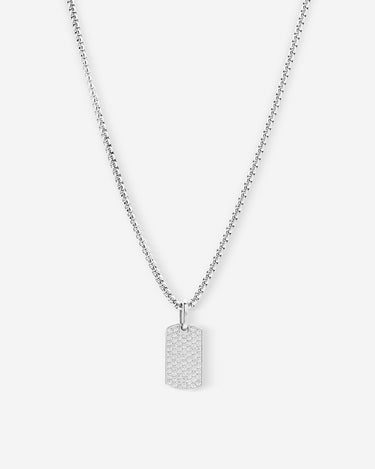 Aurora Pavé Zilverkleurig Ketting
