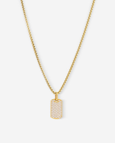 Aurora Pavé Goudkleurig Ketting