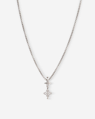 Celestia Cross Zilverkleurig Ketting