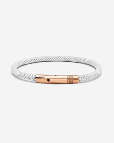 Noirèa Rosé Goudkleurig Wit Armband 4mm.