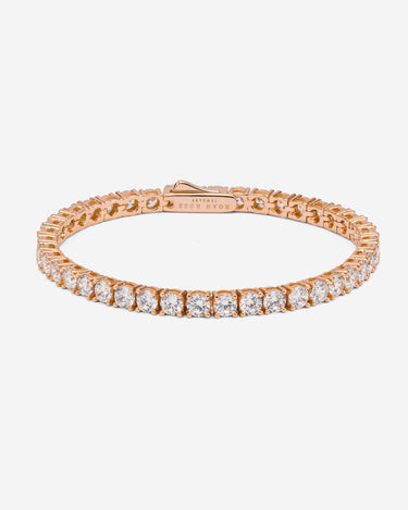 Crystal Embrace Rosé Goudkleurig Tennis Armband