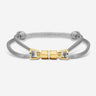 Midnight Lock Grijs Armband Goudkleurig. Voor handgemaakte sieraden, luxe heren sieraden, premium kwaliteit sieraden, exclusieve sieraden mannen.