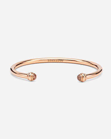 Rosé Goudkleurig Bangle Armband met Citrien steen