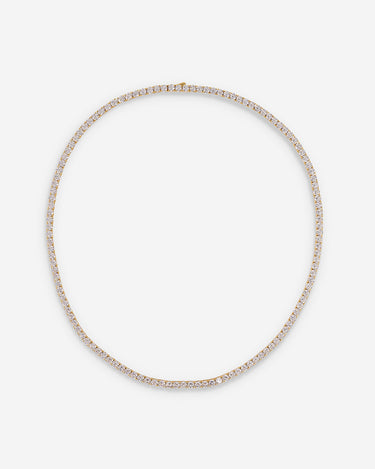 Crystal Embrace Goudkleurig Tennis Ketting