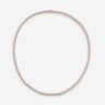 Crystal Embrace Rosé Goudkleurig Tennis Ketting met sprankelende energie en helderheid.