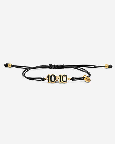 10:10 Liora Goudkleurig Zwarte Armband