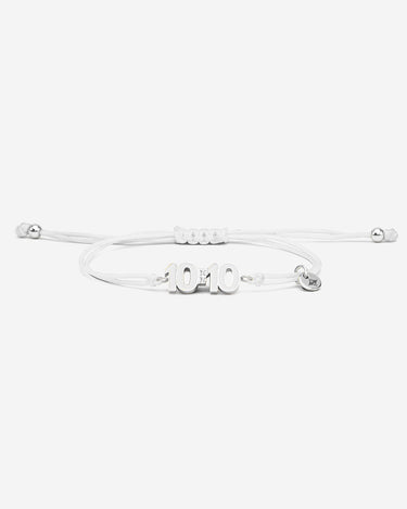 10:10 Liora Zilverkleurig Witte Armband