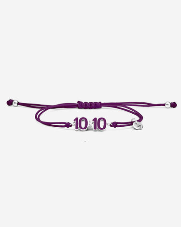 10:10 Liora Zilverkleurig Paarse Armband
