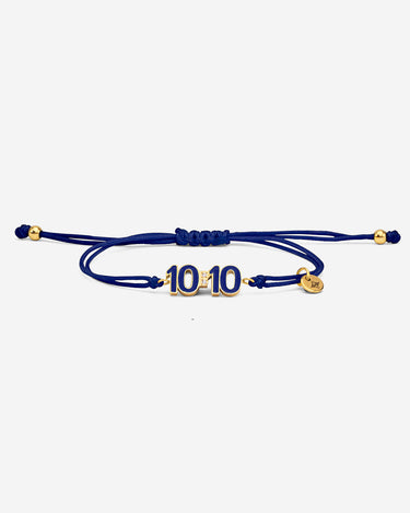 10:10 Liora Goudkleurig Donkerblauwe Armband