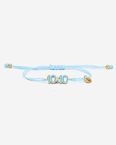 10:10 Liora Goudkleurig Lichtblauwe Armband