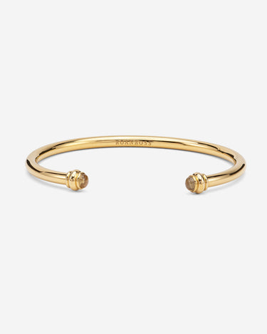 Goudkleurig Bangle Armband met Citrien steen